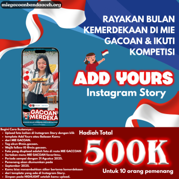 Bermodalkan Story Instagram, Dapat Voucher Makan Mie Gacoan!