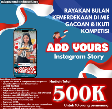 Bermodalkan Story Instagram, Dapat Voucher Makan Mie Gacoan!