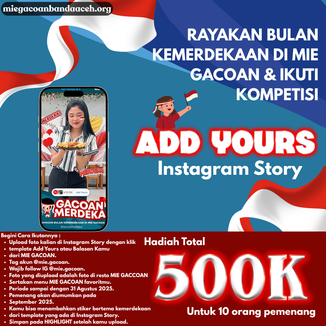 Bermodalkan Story Instagram, Dapat Voucher Makan Mie Gacoan!